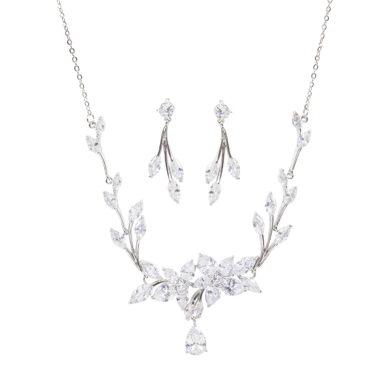 Elegant Crystal Bridal Jewelry Set A9075 - Perfect for Weddings, Bridal Showers & Special Occasions