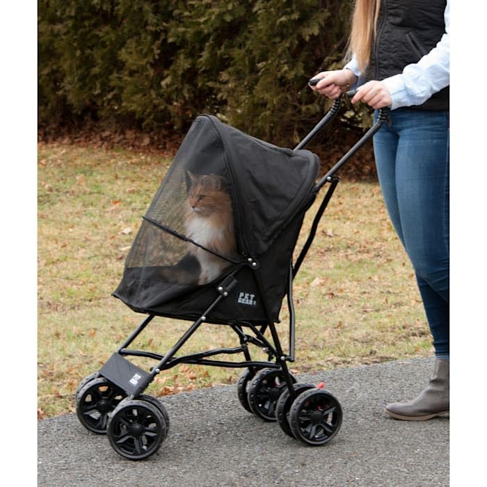 Pet Gear Travel Lite Plus Stroller - Compact & Easy Fold Pet Carrier for Cats & Dogs up to 15 lbs, No Assembly Required with Large Wheels (3 Colors) - Perfect for Vet Visits, Park Walks & Travel Adventures