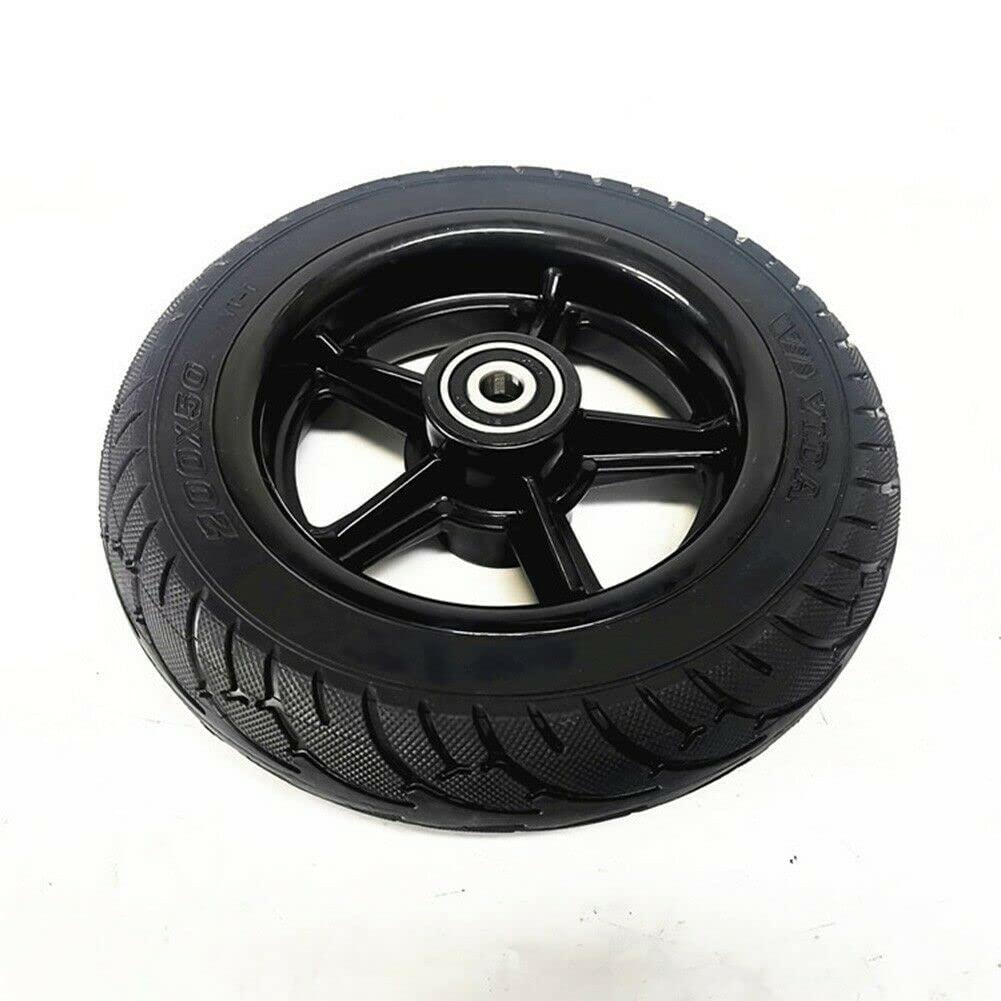 8 Inch Electric Scooter Front Wheel Solid Tire 200x50 with Wheel Hub - Perfect for Commuting, Campus Travel & Urban Mobility