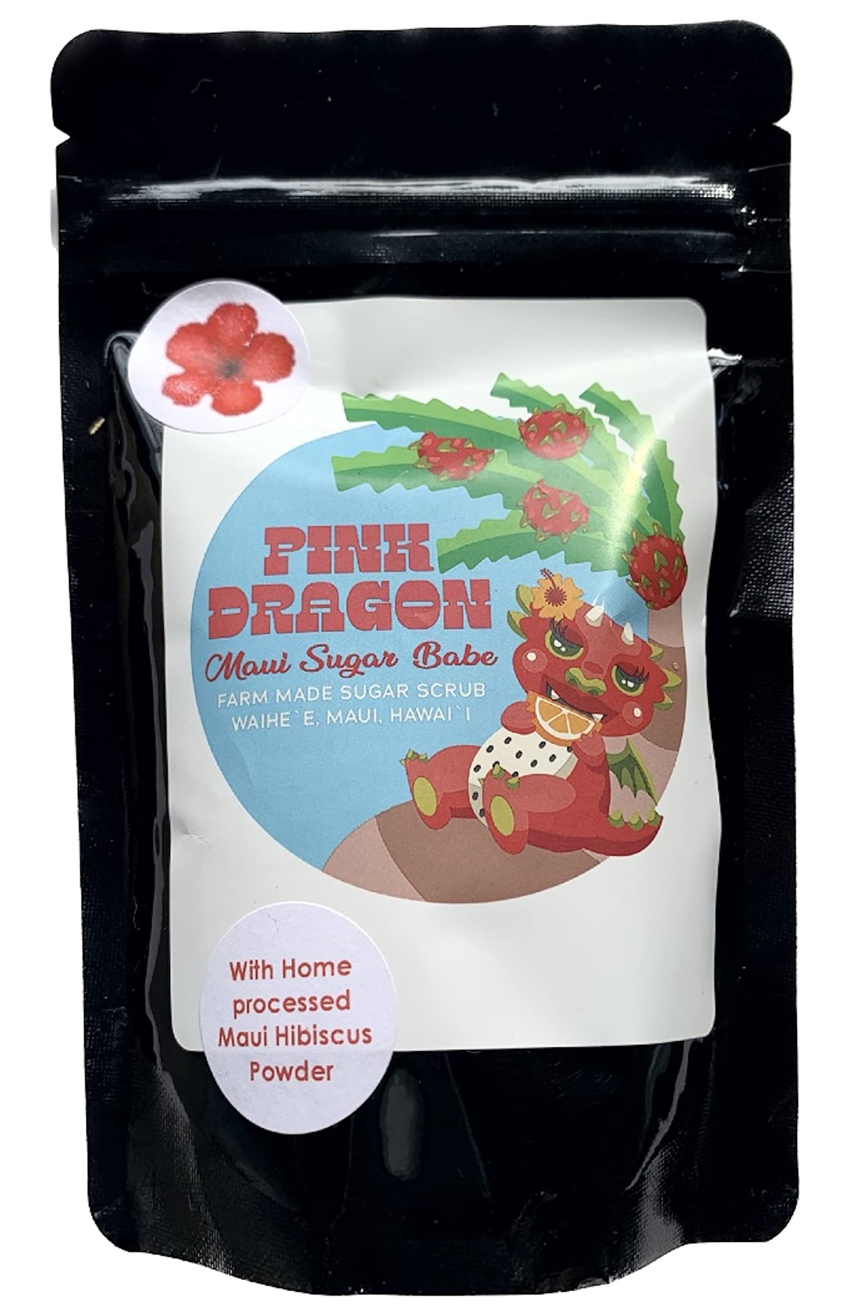 Farm Fresh Hawaiian Exfoliating Body Scrub - Pink Dragon Fruit, Natural Exfoliator for Smooth Skin, Vegan & Cruelty-Free - Perfect for Spa Day & At-Home Self Care Routine