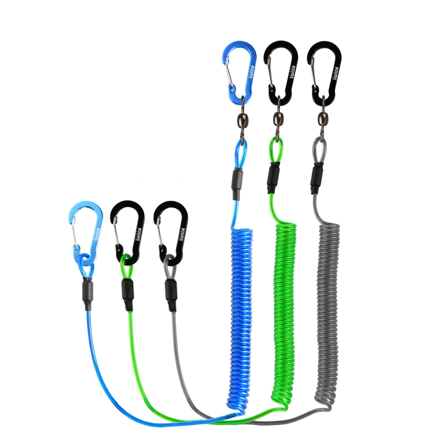 Booms Fishing T02 Heavy Duty Fishing Pole Tether & Kayak Paddle Leash - Secure Fishing Rod Holder & Paddle Board Accessories for Anglers (Ideal for Kayak Fishing, SUP Fishing & Boat Fishing Trips)