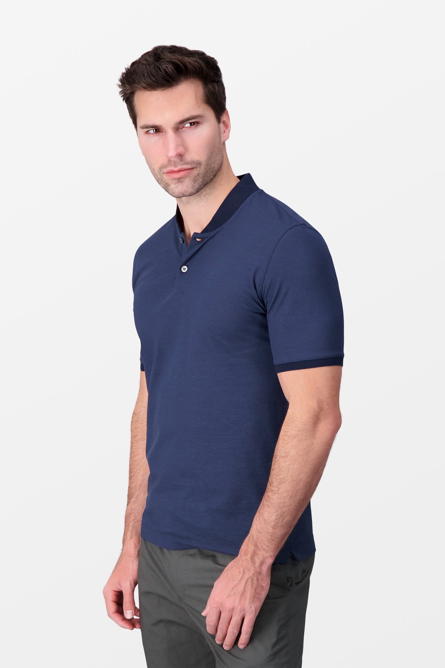 Premium Zanone Blue Cotton T-Shirt for Men - Soft & Comfortable Casual Wear for Everyday Use, Gym, and Outdoor Activities