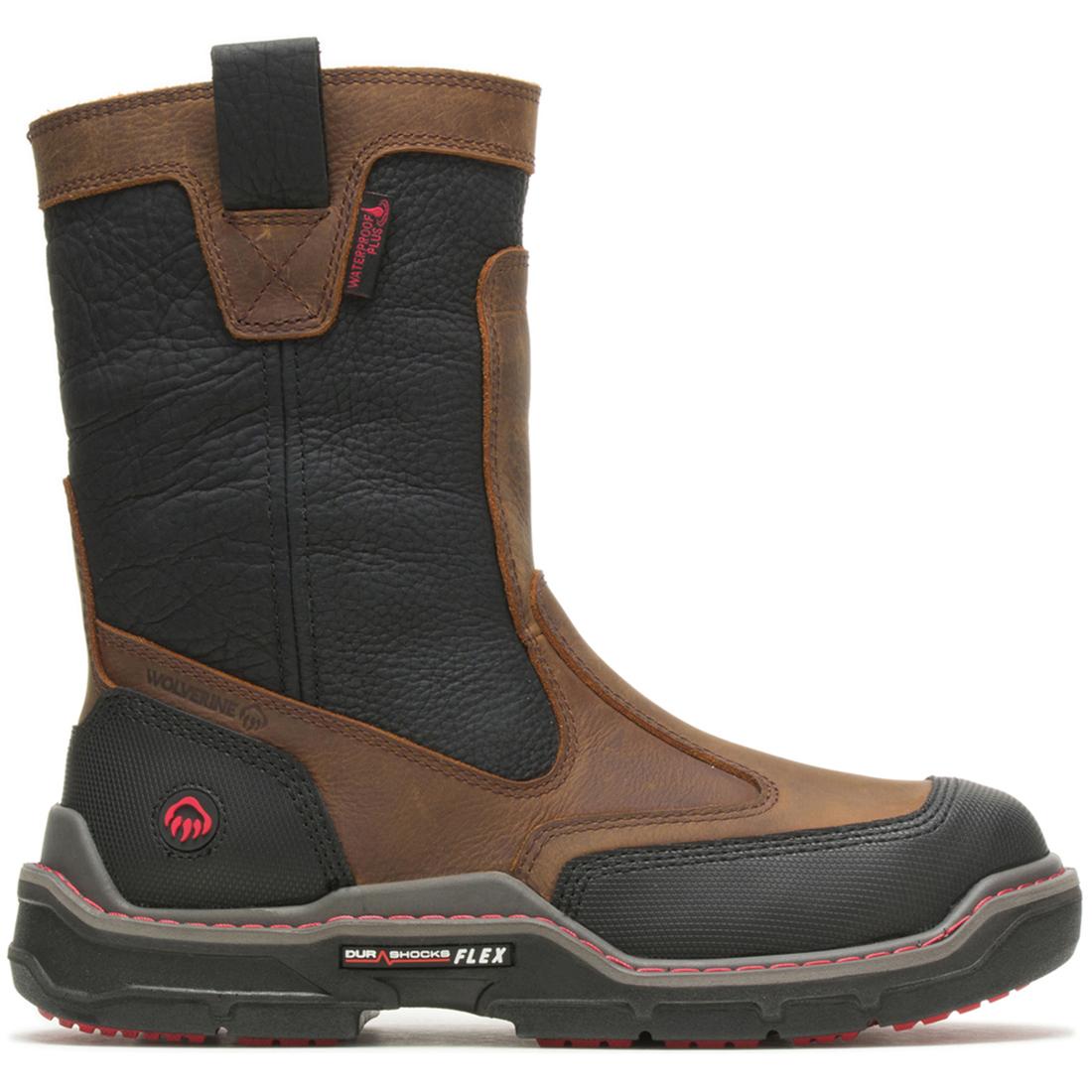 Raider DuraShocks® Heavy Duty CarbonMax® Pull On Wellington Work Boot - Waterproof Steel Toe Safety Boots for Men - Ideal for Construction, Farming & Outdoor Work