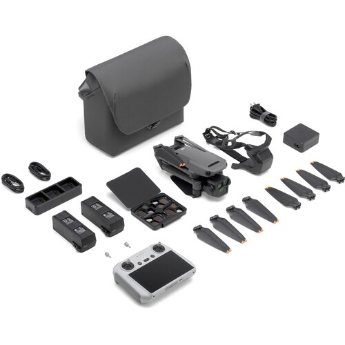 DJI Mavic 3 Pro Drone with Fly More Combo & DJI RC - 4K Camera, 46 Mins Flight Time, Omnidirectional Obstacle Sensing - Perfect for Aerial Photography, Travel Vlogging & Outdoor Adventures