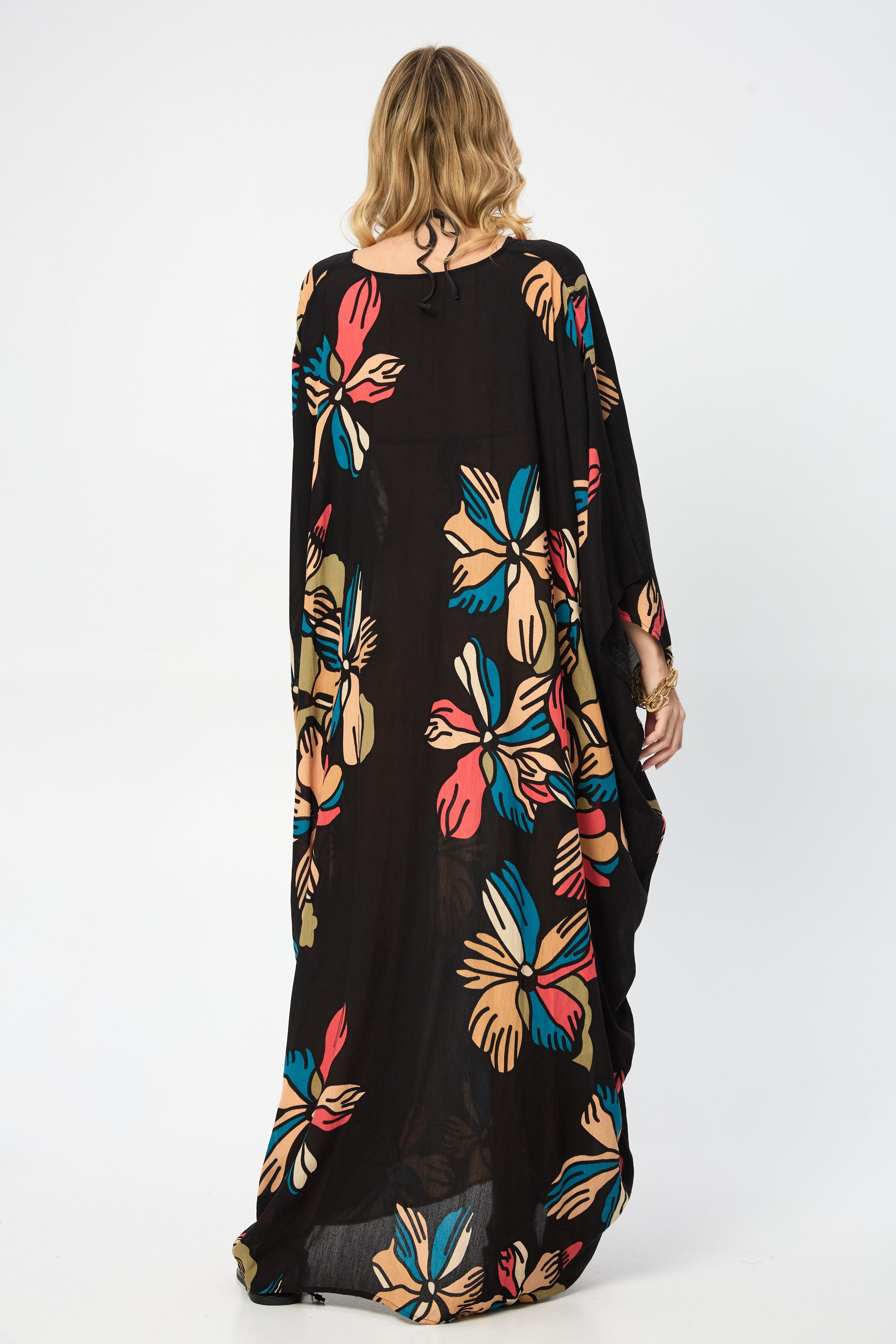 Stylish Tropical Sun Kaftan Dress - Flowy Beach Cover Up for Women | Perfect for Poolside, Vacation & Summer Outfits