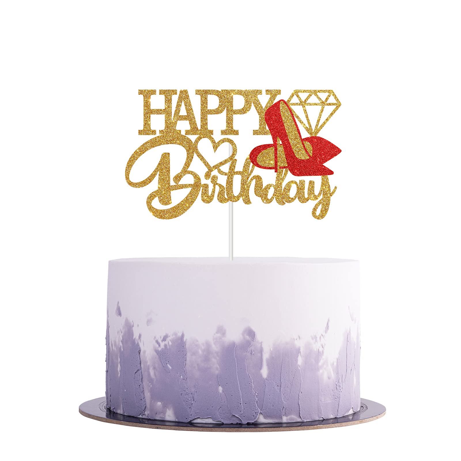 Funny High Heel Cake Topper for Women - Birthday Party Decorations for Mom, Lady & Female - Perfect for Birthday Cakes, Bridal Showers & Bachelorette Parties