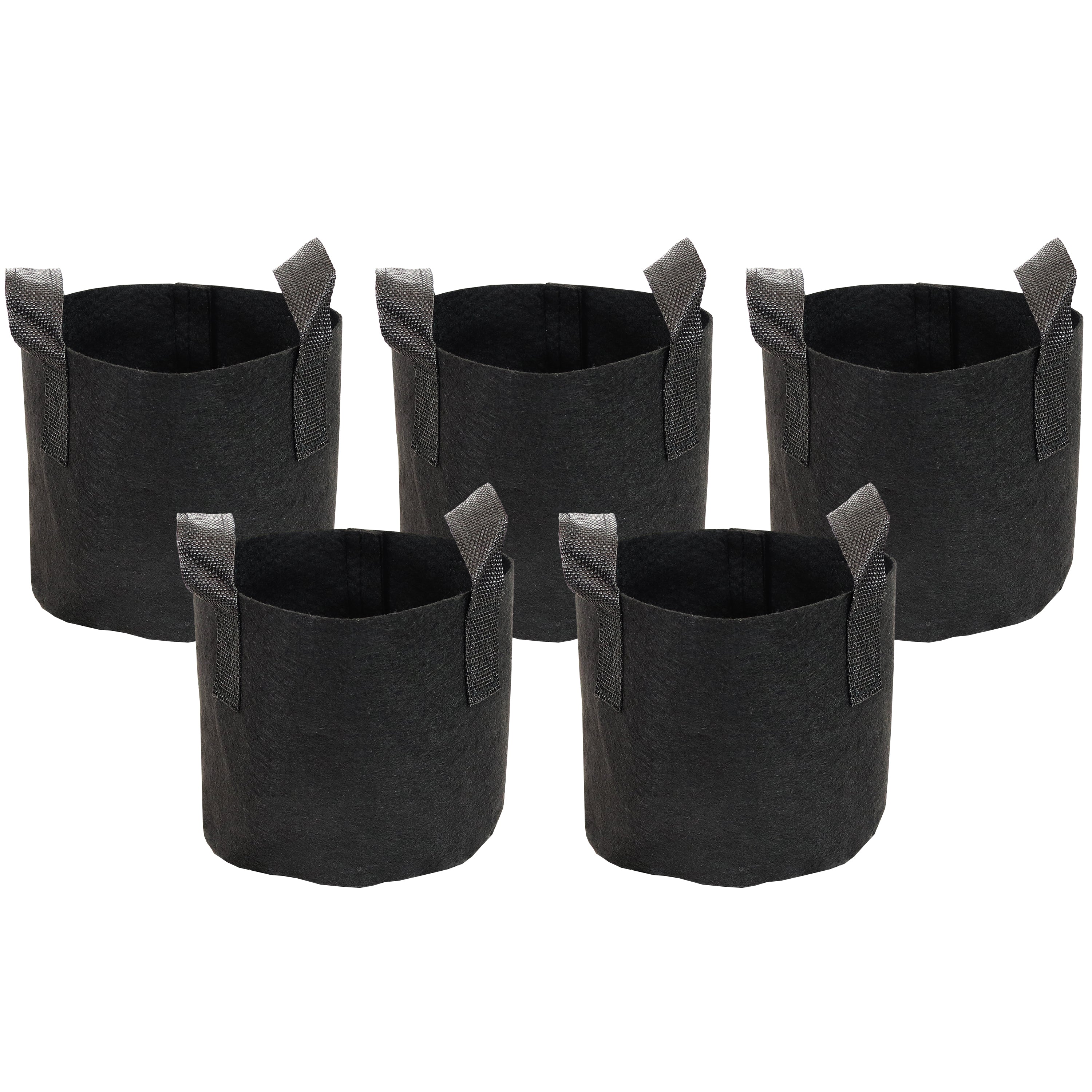 Premium Black Garden Grow Bags for Vegetables & Plants - Heavy Duty Fabric Pots with Reinforced Handles - Ideal for Raised Beds, Container Gardening & Urban Farming