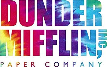 Dunder Mifflin Paper Company Tie Dye Magnetic Car Sticker - 5