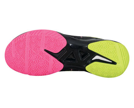 Li Ning Unisex Badminton Shoes AYAS018 - Lightweight & Breathable for Indoor & Outdoor Sports - Perfect for Badminton, Tennis & Court Games (Black)