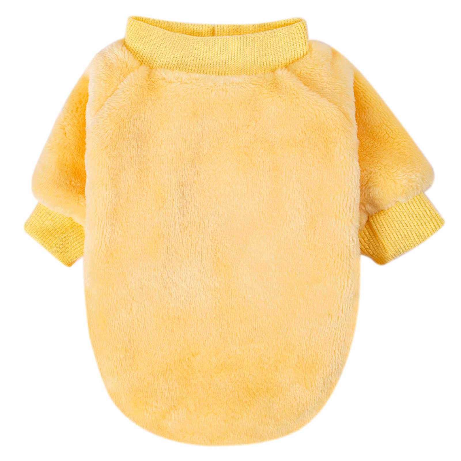 FabriCastle 3-Pack Ultra Soft & Warm Dog Sweaters for Small to Medium Dogs - Cozy Winter Dog Coat & Jacket for Puppies (XX-Large, Beige/Light Green/Yellow) - Perfect for Outdoor Walks & Indoor Comfort
