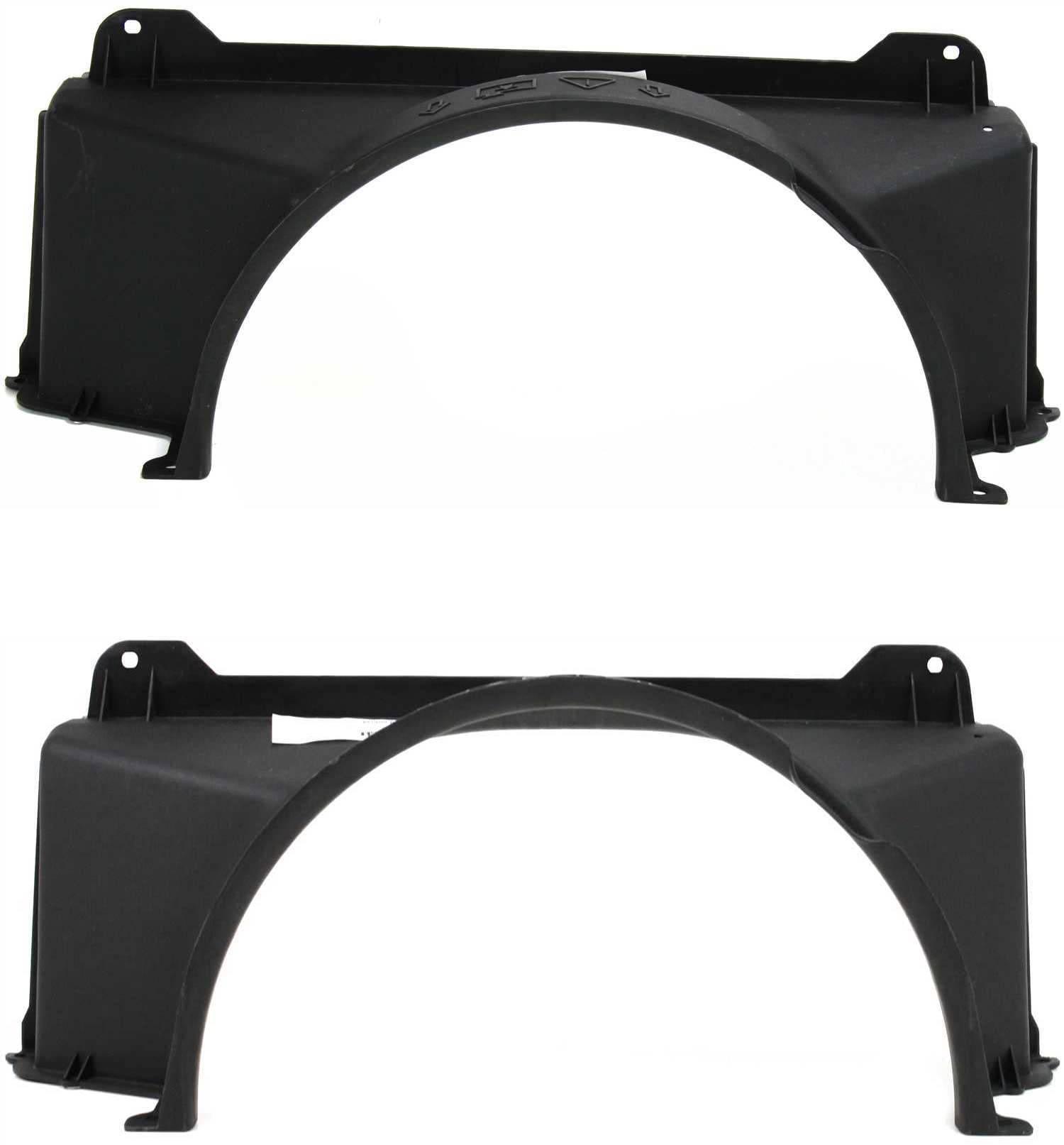 Go-Parts Radiator Fan Shroud Set for 1999-2004 Cadillac Silverado - Upper & Lower Replacement for 4.8L/5.3L Engine, 28-Inch Core (Fits Part Numbers 15088327, 15707562, GM3110134, GM3110137) - Perfect for Cooling System Repair & Maintenance
