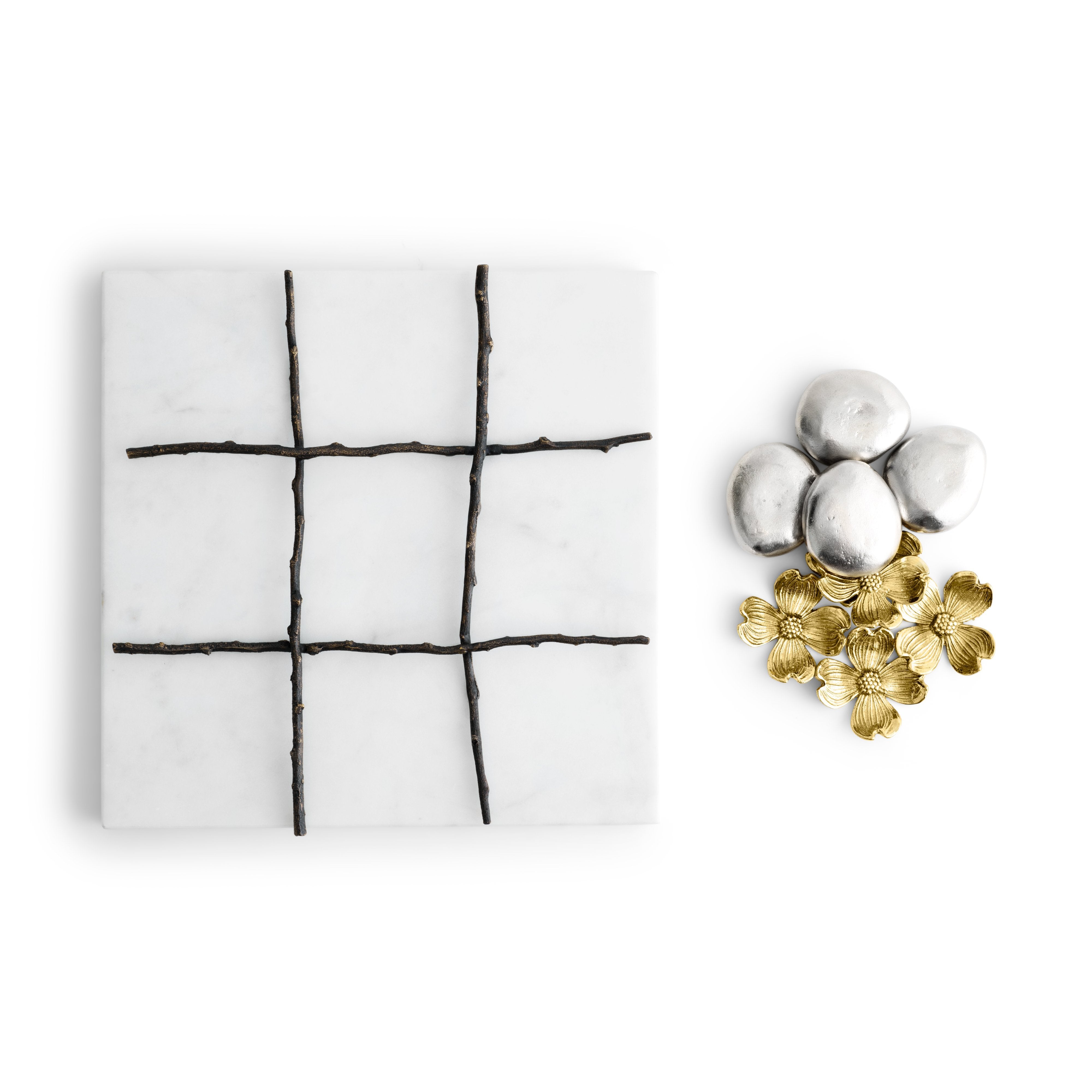 Premium Wooden Dogwood Tic Tac Toe Game Set - Classic Family Board Game for Kids & Adults - Perfect for Indoor & Outdoor Play, Travel, and Camping
