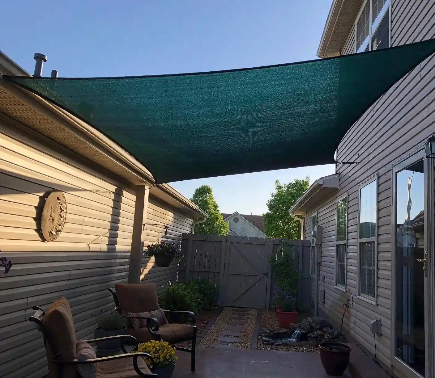 20' x 20' Square Shade Sail - UV Protection Outdoor Canopy for Patio, Garden, Pool & Backyard - Waterproof Sun Shade for Deck, Playground & Commercial Use