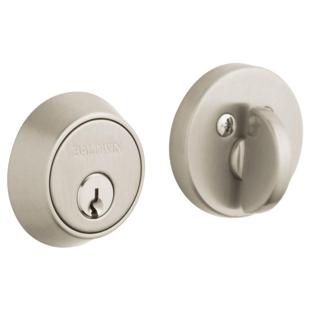 Baldwin Hardware 8041.056 Single Cylinder Deadbolt Lock - High Security Door Lock for Home & Commercial Use
