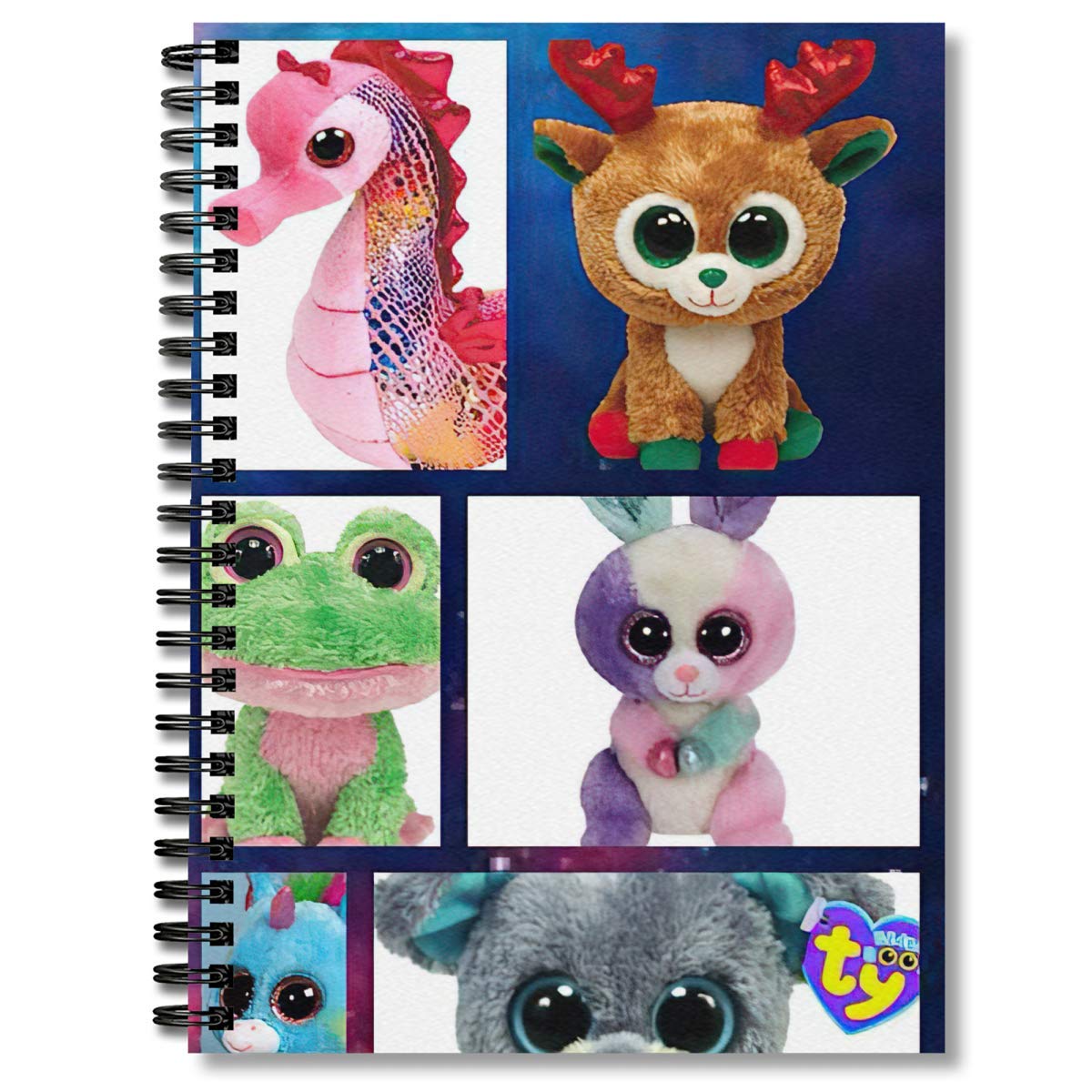 Premium Spiral Notebook with Thick 5x5 Graph Paper - Beanie Journaling, Collage, Composition & Planner - Durable Notepad for School, Office & Creative Writing