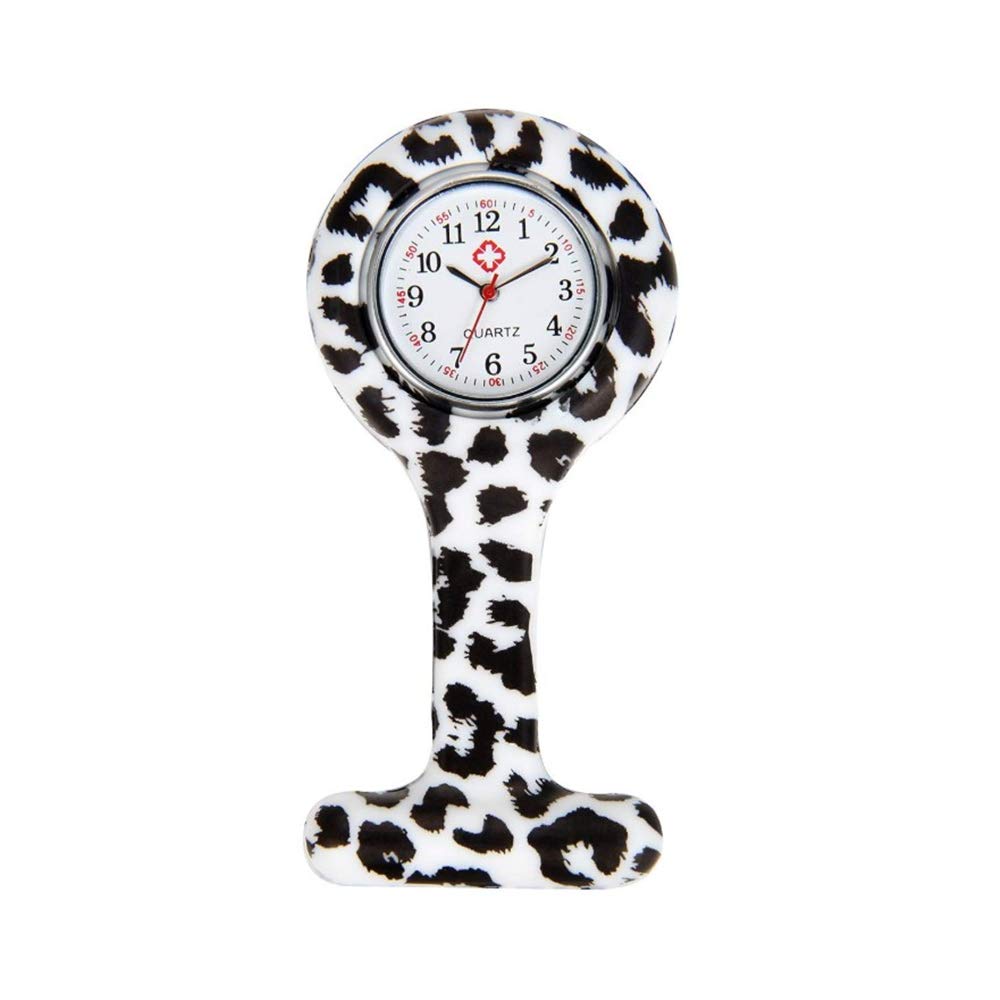Vintage Floral Square Lapel Nurse Watch - Pin-on Brooch Fob Watch with Analog Quartz Movement - Perfect for Nurses, Medical Professionals & Vintage Fashion Enthusiasts