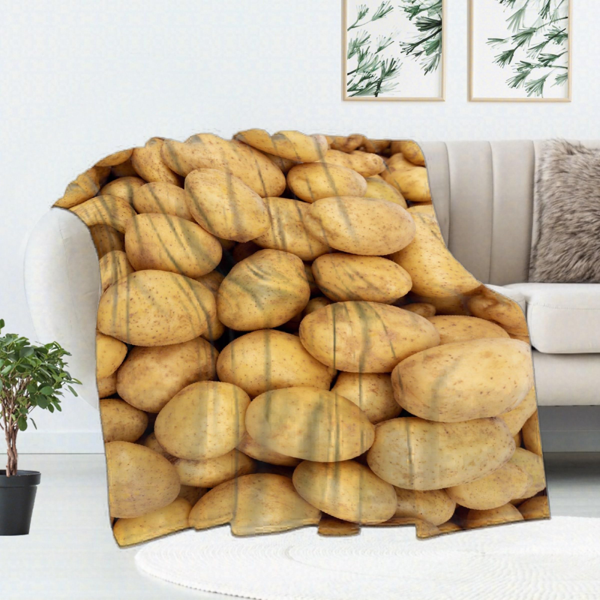 Funny Potato Blanket - 80