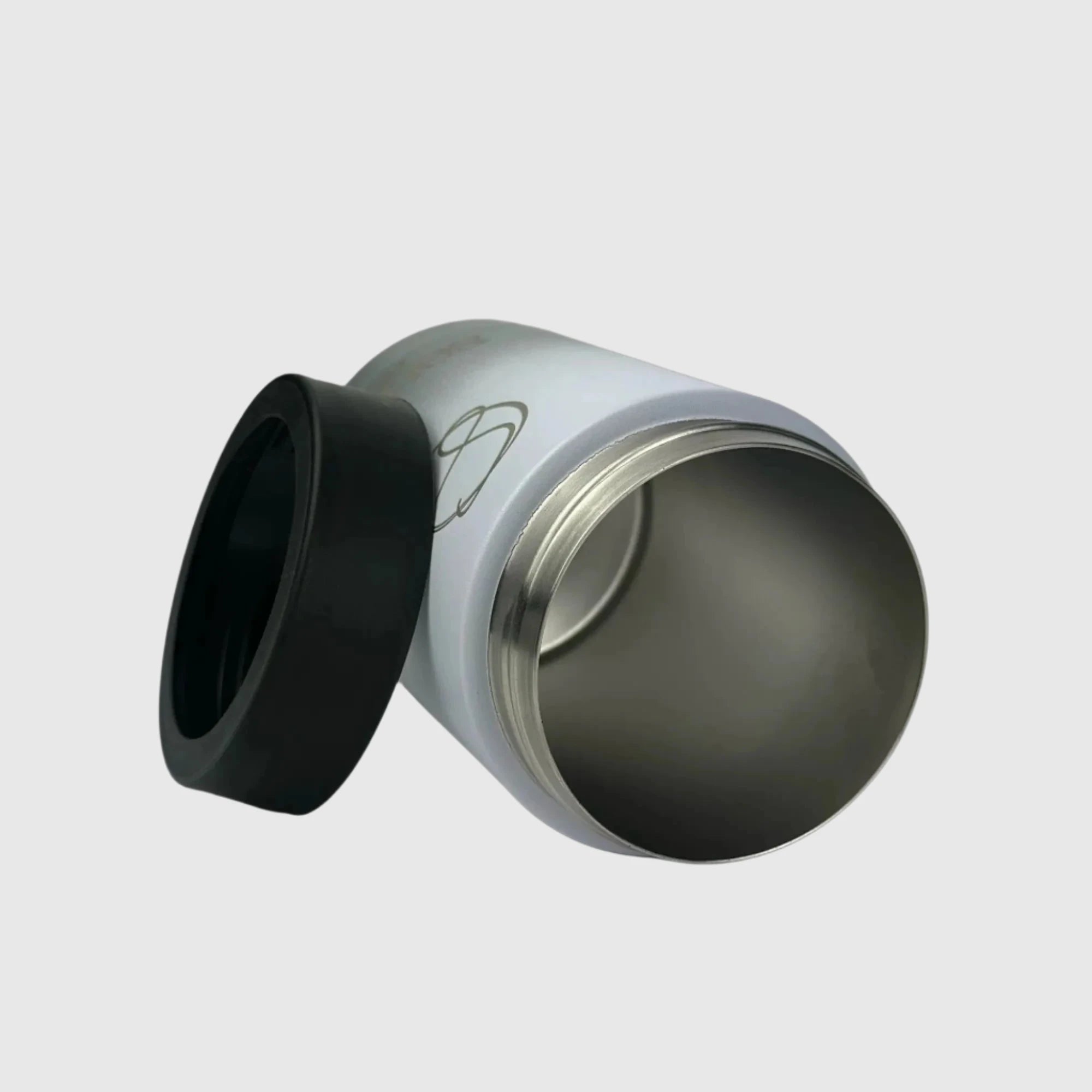 Misty Grey Stubby Cooler - Ombre Style Insulated Stainless Steel Beer Can Holder for Camping, Beach & Outdoor Parties - Keeps Drinks Cold for Hours