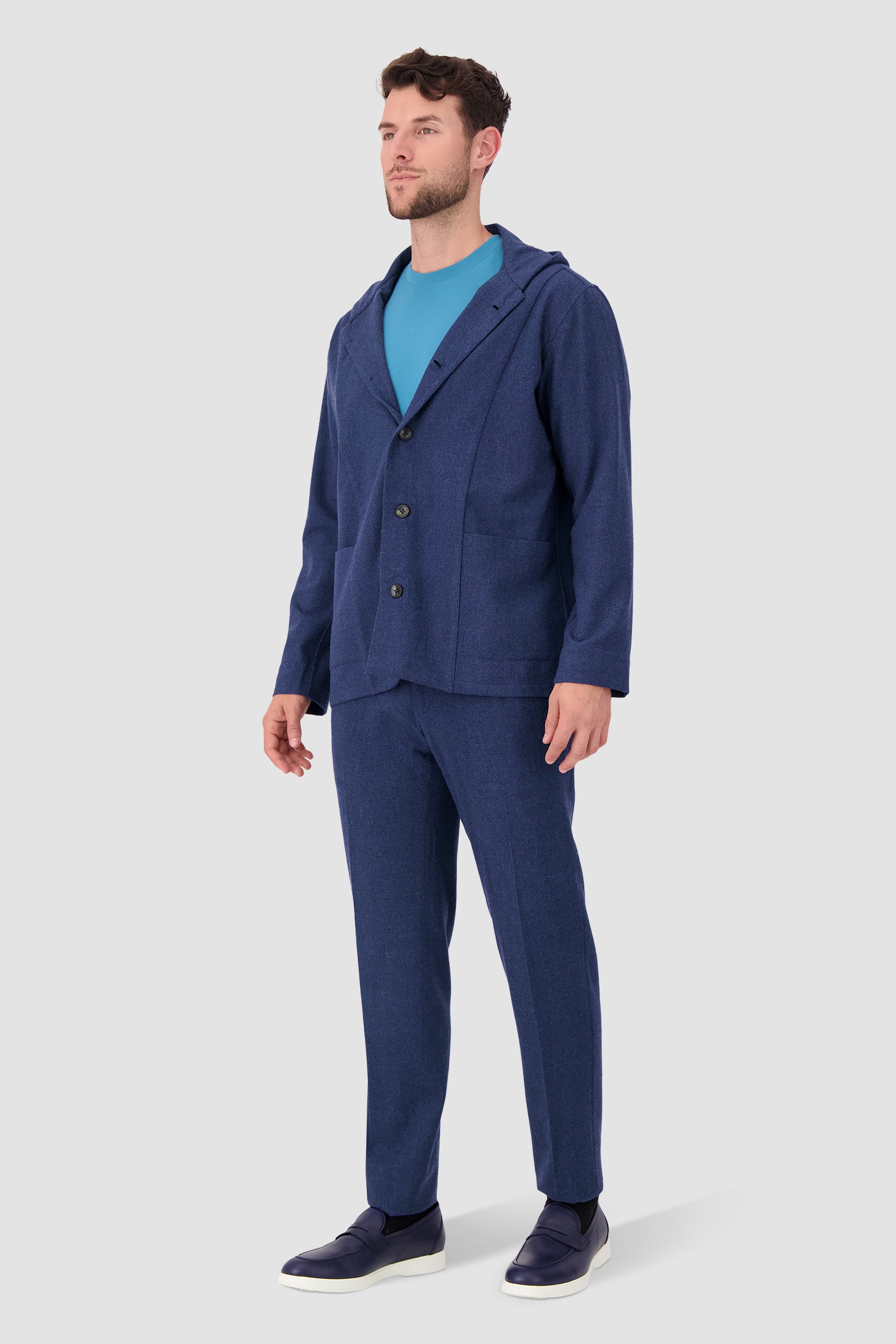Premium Kiton Blue Blazer for Men - Luxury Italian Tailored Sport Coat - Perfect for Business Meetings, Weddings & Formal Events