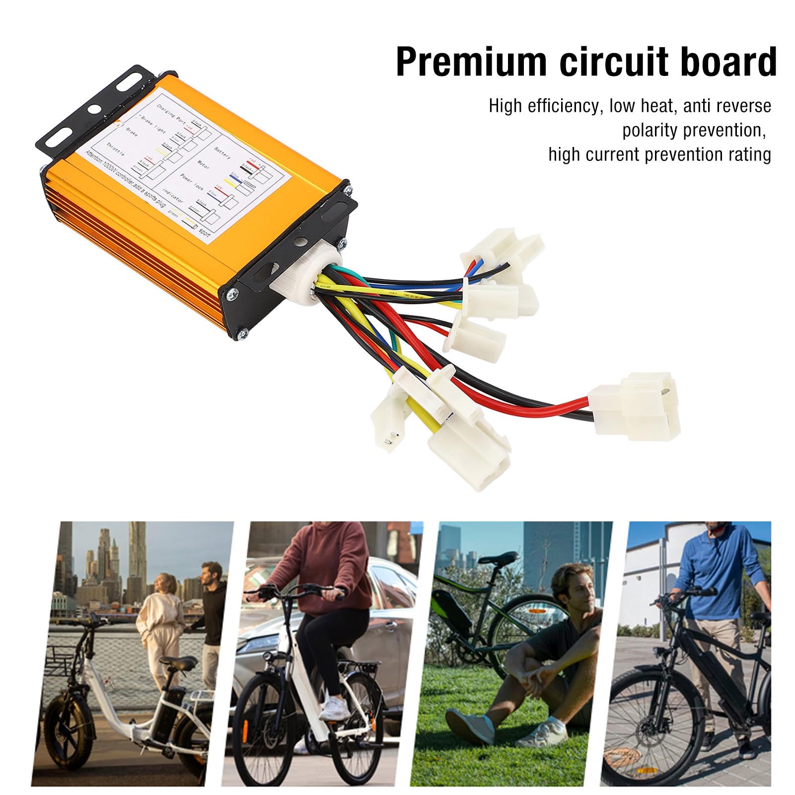 Premium Aluminum Alloy Brushed Motor Controller - Durable Groove Design for Electric Scooters, Bikes & Tricycles | Long-Lasting Performance for Commuting & Outdoor Adventures