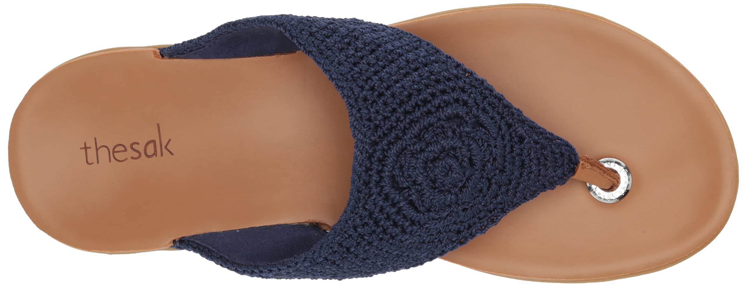 The Sak Shana Crochet Slip-On Thong Sandals for Women - Comfortable & Stylish Summer Beach Shoes for Casual Wear, Walking, and Vacation Outfits