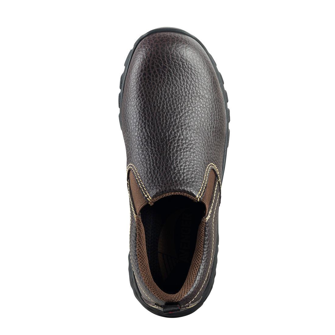 Flight Women's SD10 Alloy Toe Slip-On Work Shoes - Brown | Comfortable & Safety Certified for Construction, Warehouse & Industrial Work