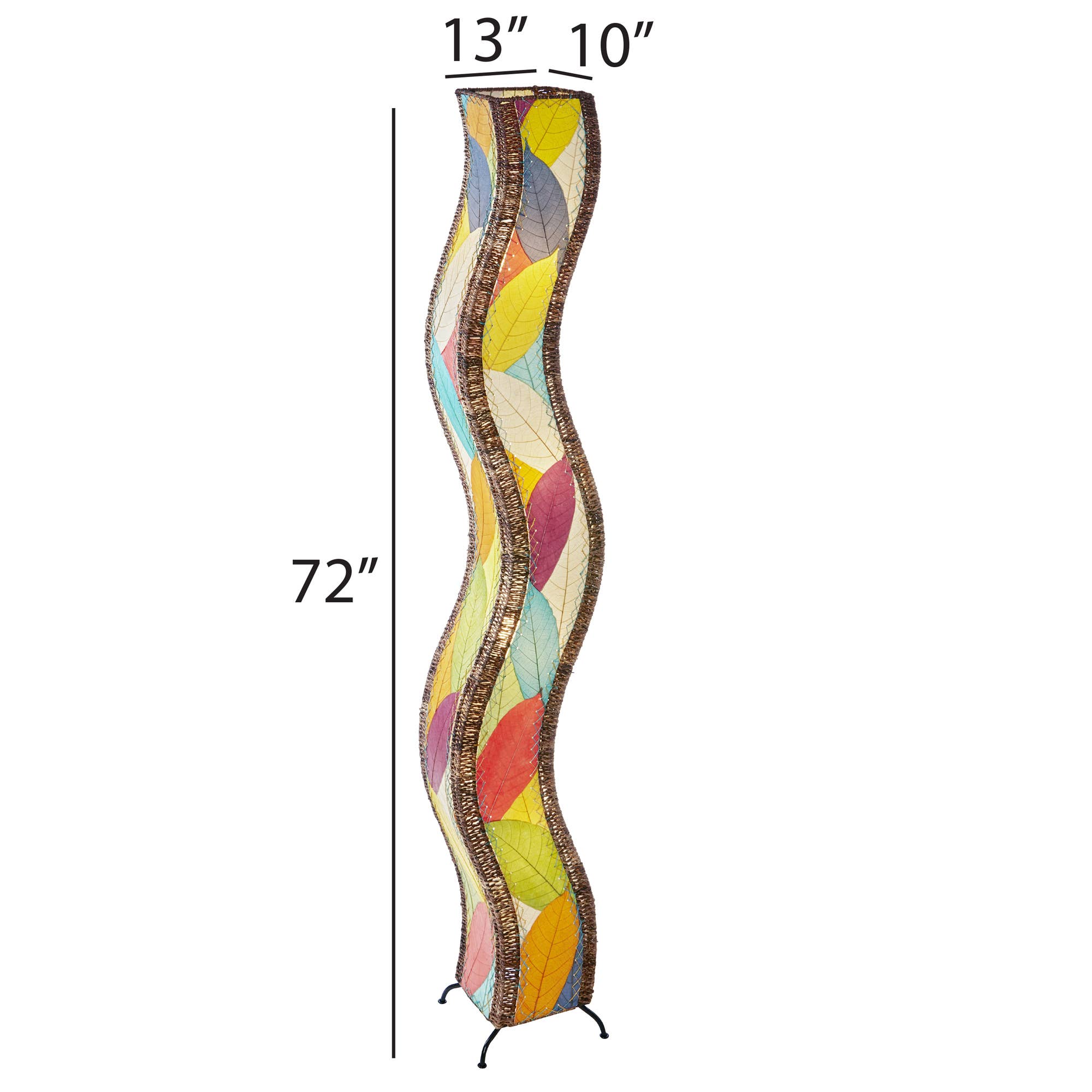 Wave Giant Floor Lamp - Modern LED Standing Light with Adjustable Brightness for Living Room, Bedroom, and Office Decor