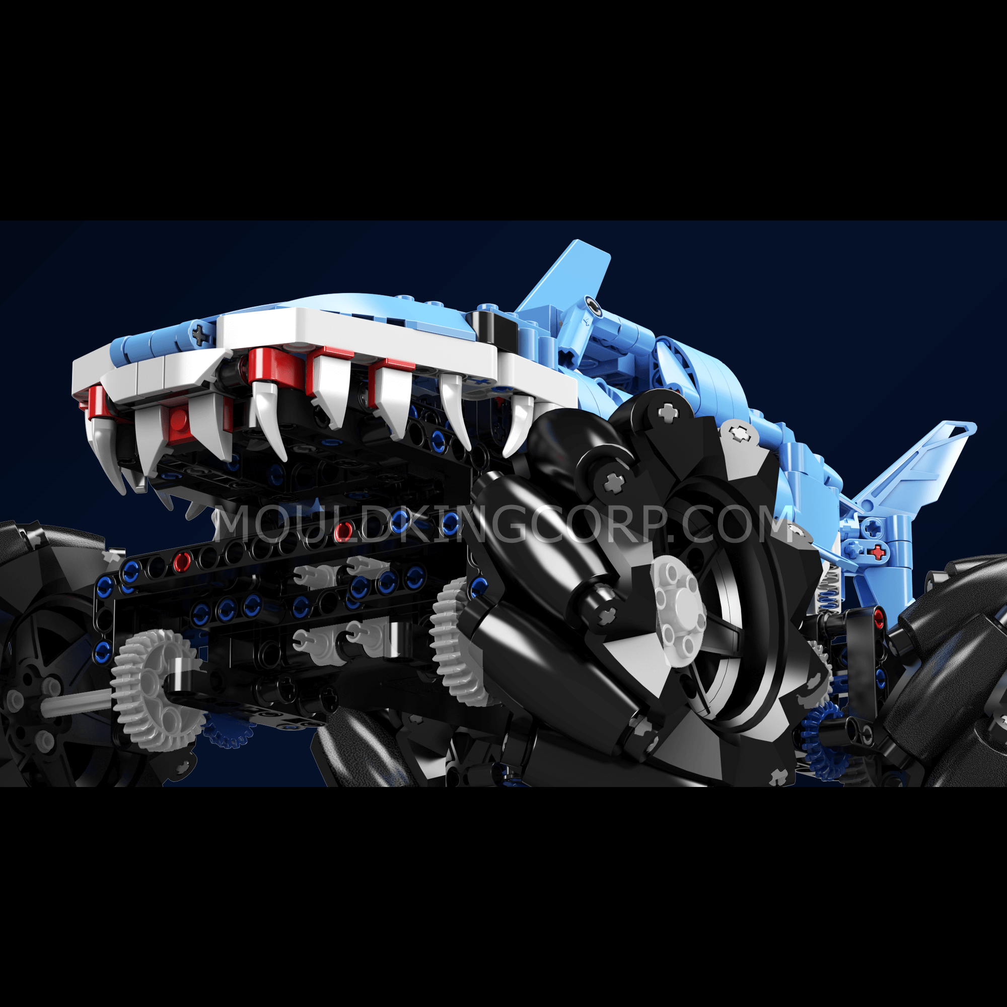 Mould King 18032 Remote Control Monster Truck Megalodon Building Blocks Set - 786 Pieces STEM Toy for Kids & Adults | Perfect for Birthday Gifts, Creative Play & RC Car Enthusiasts
