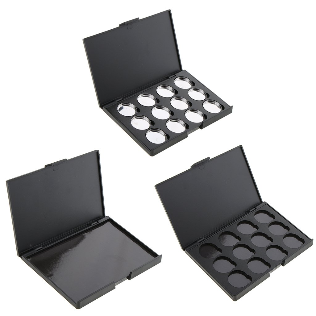 Magnetic Makeup Palette - Empty Eyeshadow Powder Case with Mirror | Perfect for Travel & Professional Makeup Artists