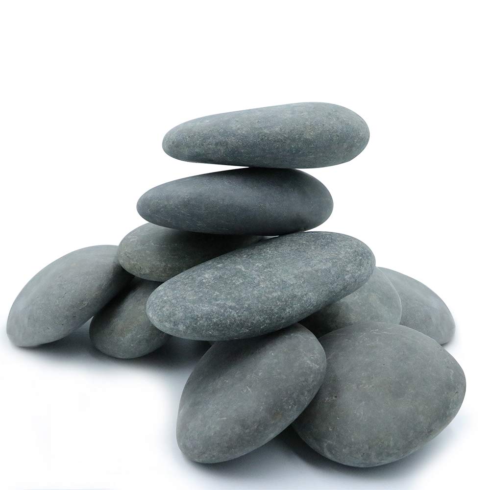 Extra Large River Rocks for Painting – 10 Big Smooth Stones (3.5”-5”), 6-7 LB Craft Rocks Kit for Rock Painting, Kindness Stones & DIY Art Projects – Perfect for Adults, Kids & Garden Decor