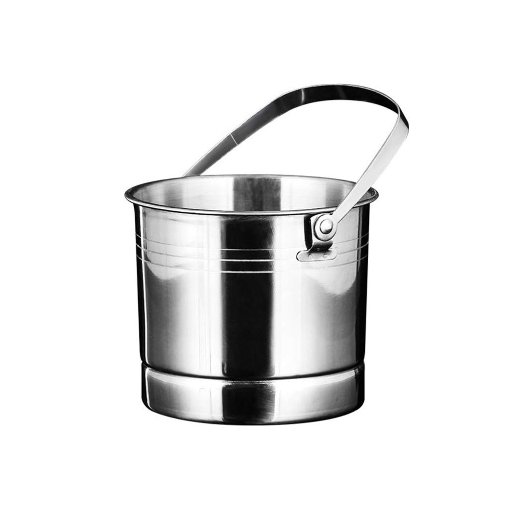 Premium Stainless Steel Ice Bucket with Ice Clip - Wine Chiller for Champagne, Beer & Cocktails - Perfect for Home Bars, Parties & Outdoor Gatherings