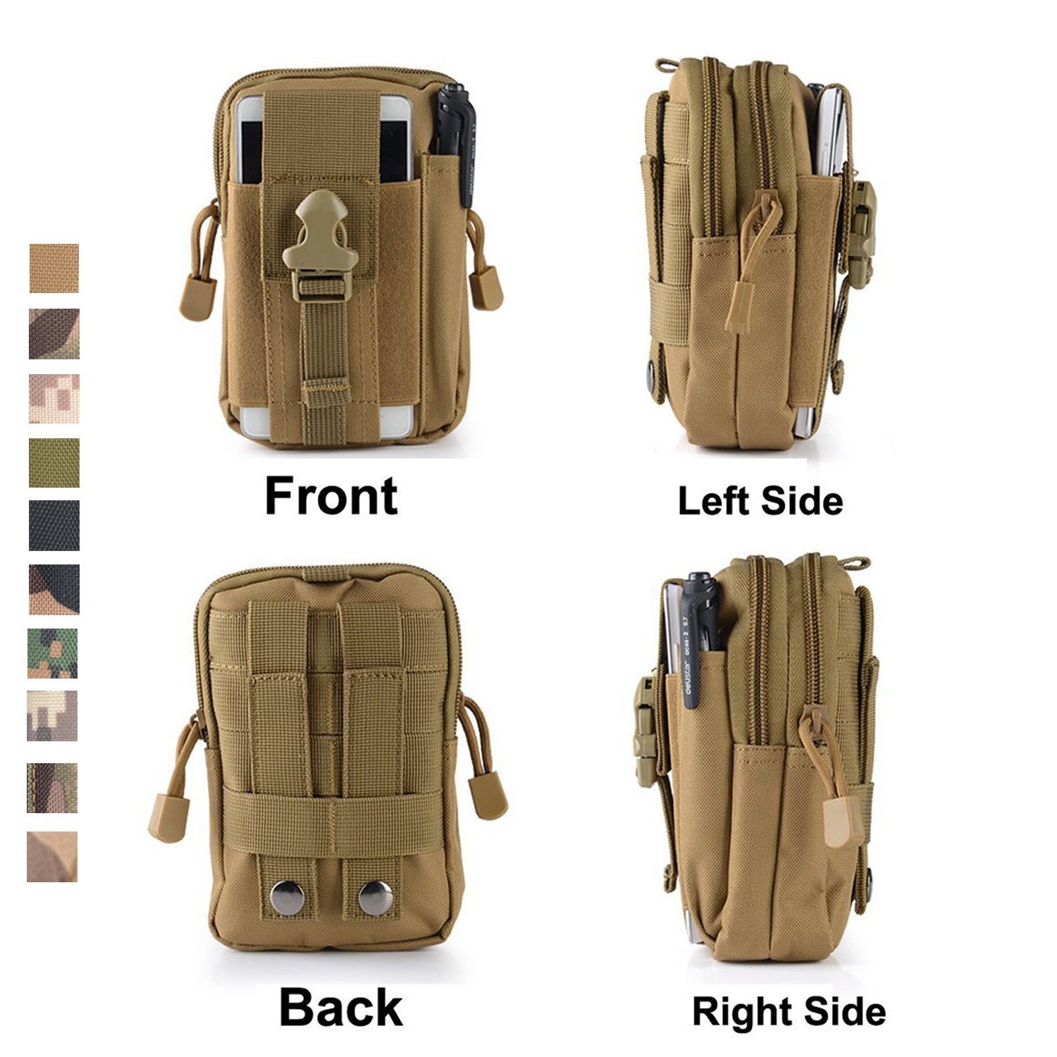 Tactical MOLLE Pouch - Compact EDC Utility Pouch for Tools & Gadgets | Perfect for Hiking, Camping & Outdoor Adventures