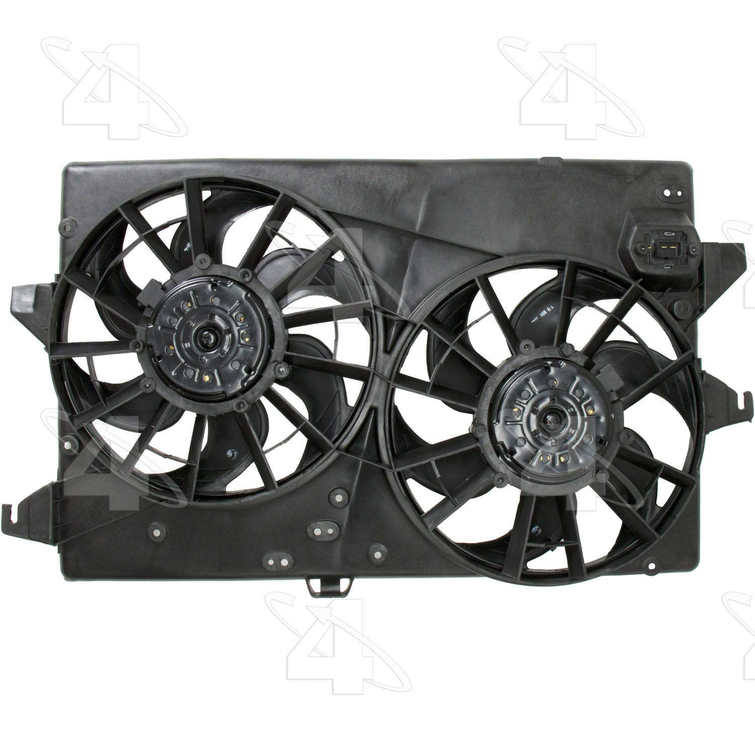 Four Seasons Radiator & Condenser Fan Assembly - 75282 | Replacement Cooling Fan for Cars & Trucks | Perfect for AC Repair & Engine Cooling Maintenance
