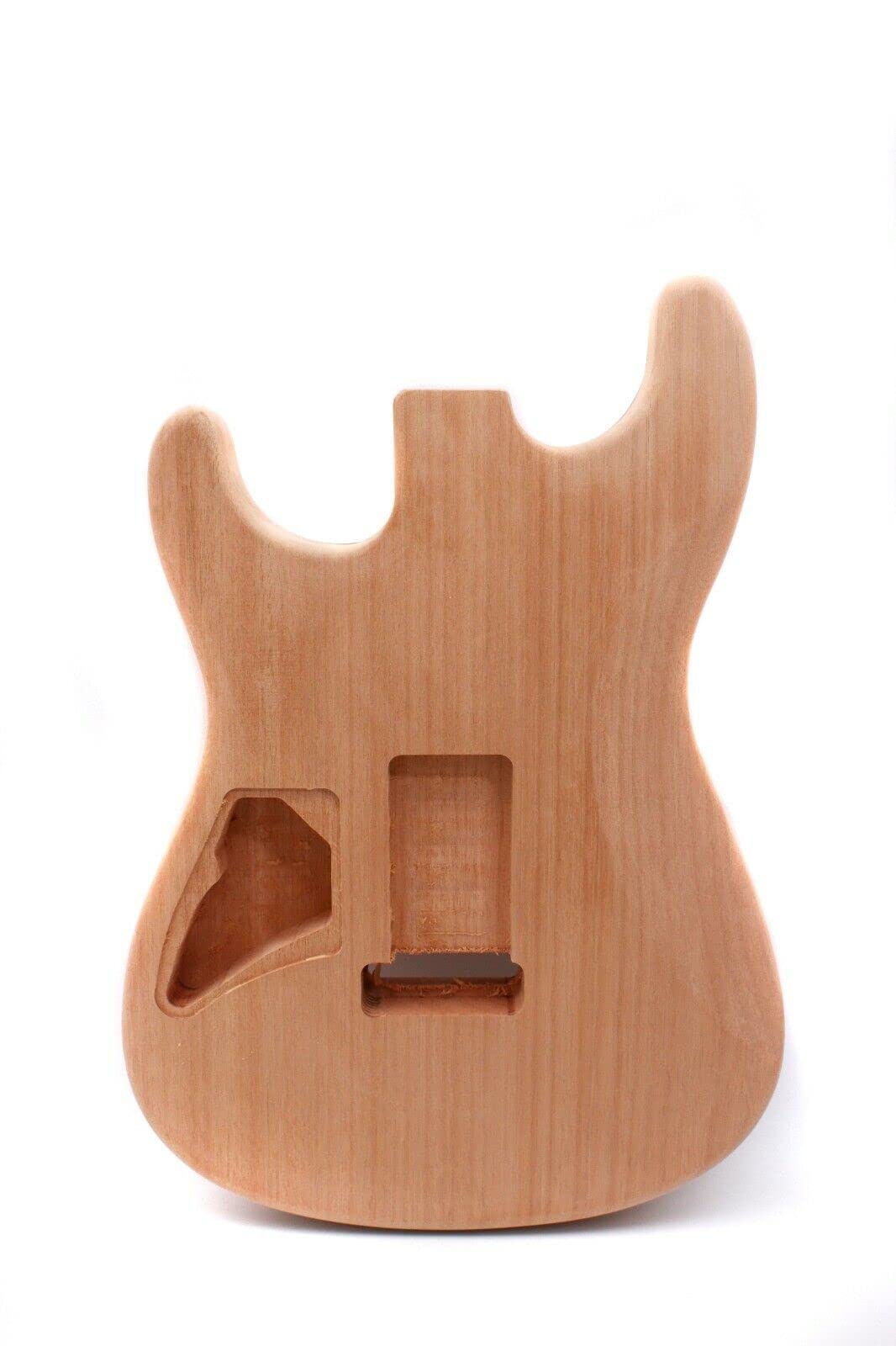 Unfinished Mahogany Electric Guitar Body Blank - HH Style DIY Kit for Custom Builds | Perfect for Musicians, Luthiers & Guitar Enthusiasts