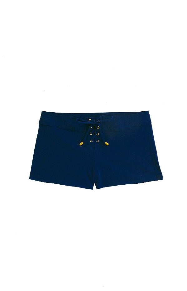 3 Pack Men's Lace Up Swim Board Shorts - Quick Dry Beach Shorts for Swimming, Surfing & Summer Activities | Navy Blue