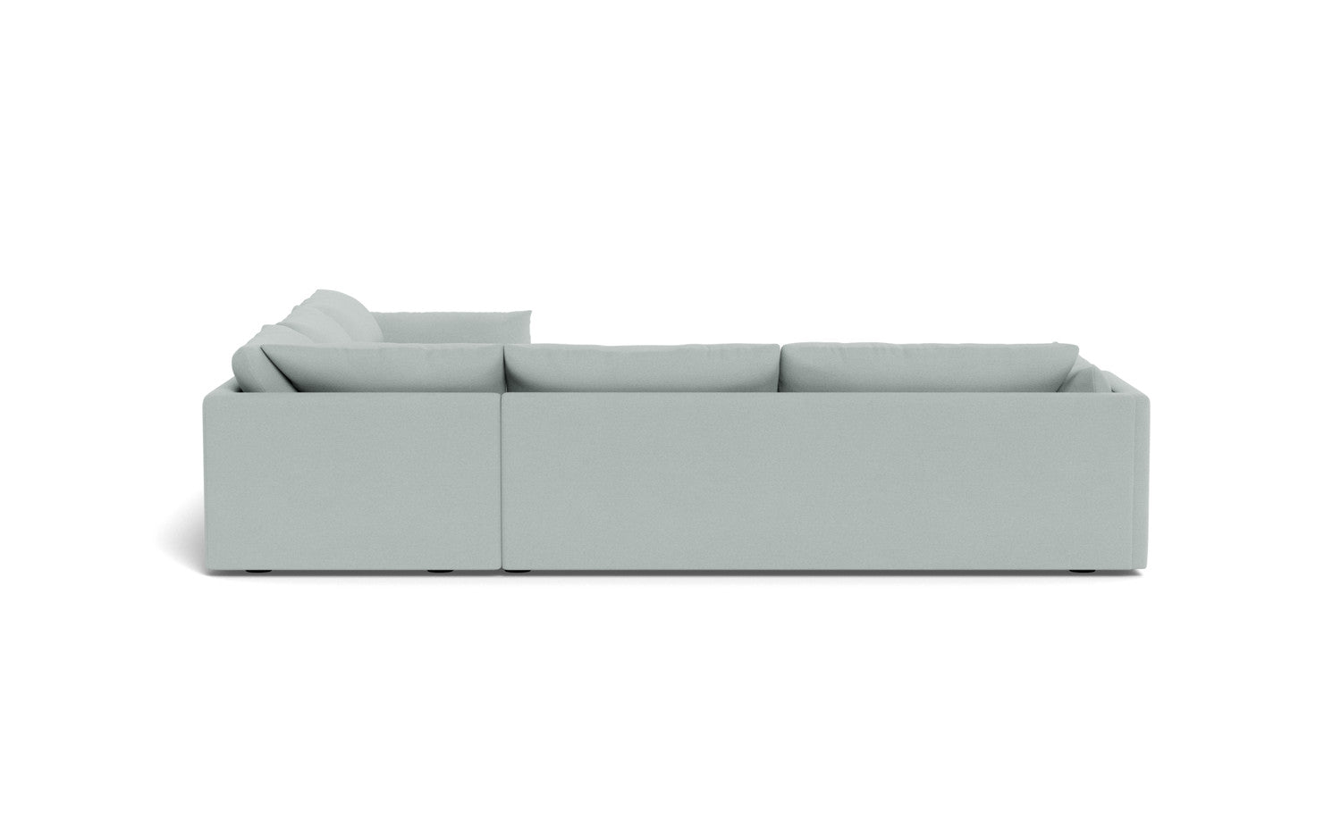 SoCo 124 Corner Sectional Sofa - Modern L-Shaped Couch with Storage & Recliner for Living Room, Family Room, or Home Theater - Comfortable Fabric Upholstery & Sturdy Frame