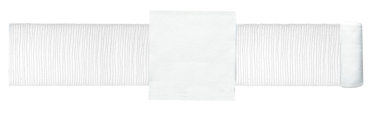 10.2 x 10.2 cm Compression Bandage - First Aid Wound Dressing for Sprains, Swelling & Injuries (1 Box) | Ideal for Sports, Hiking & Emergency Kits