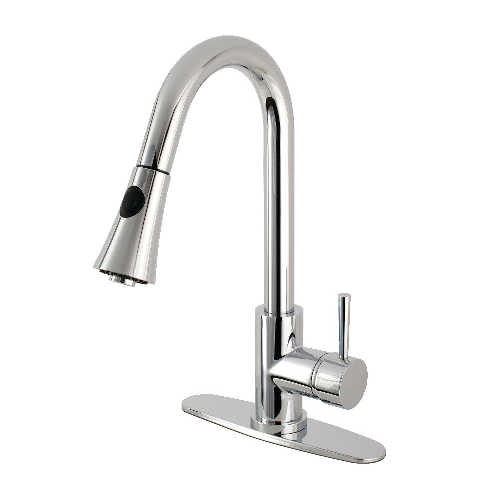 **Concord Single Handle Pull Down Kitchen Faucet - Modern Stainless Steel Sink Faucet with High Arc Spout & Sprayer for Easy Dishwashing & Cooking**    *(Use Cases: Perfect for home kitchens, restaurants, and RVs – ideal for washing dishes, filling pots, and food prep.)*
