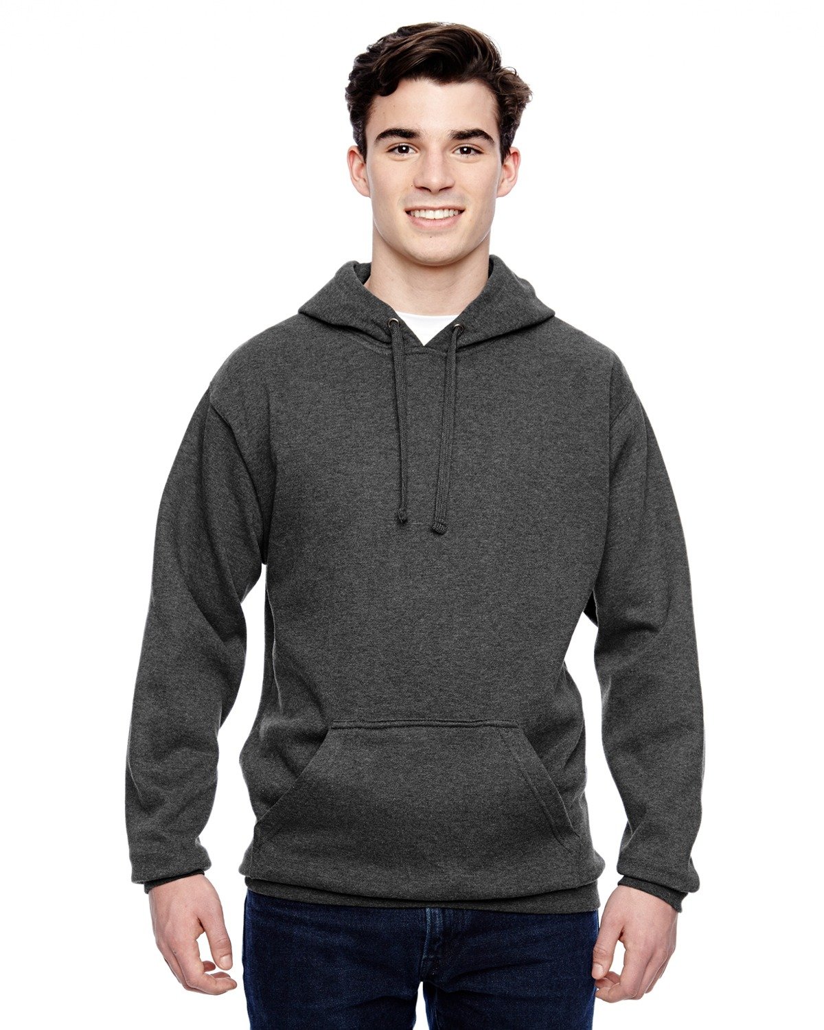 J.America Men's Fleece Hooded Pullover - Soft & Warm Winter Jacket for Outdoor Activities, Camping, and Tailgating