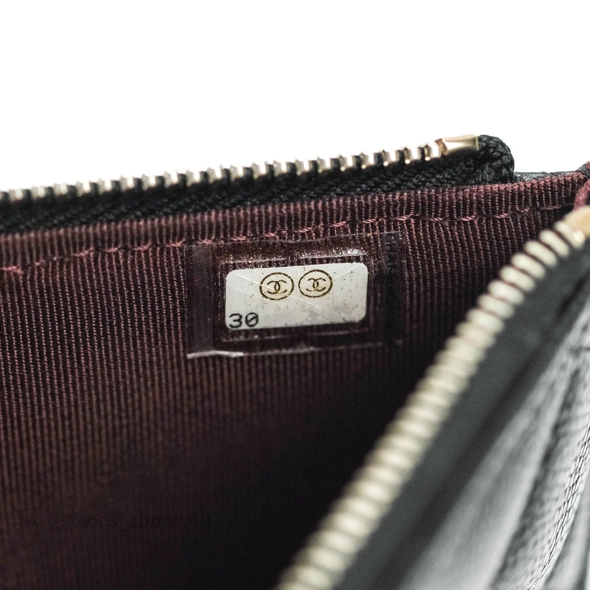 Chanel Classic Flat Black Caviar Leather Wallet Pouch with Silver Hardware - Luxury Compact Card Holder for Women | Perfect for Everyday Use, Travel & Gifts
