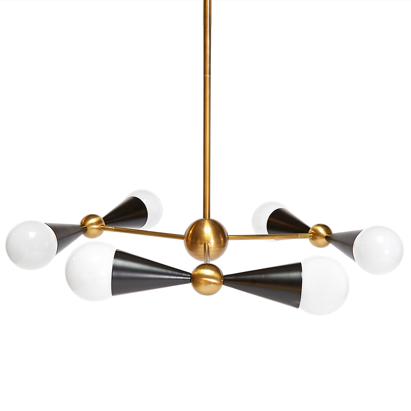 Caracas Six Light Chandelier - Modern Crystal Ceiling Light Fixture for Dining Room, Living Room & Bedroom | Elegant Lighting for Home Decor