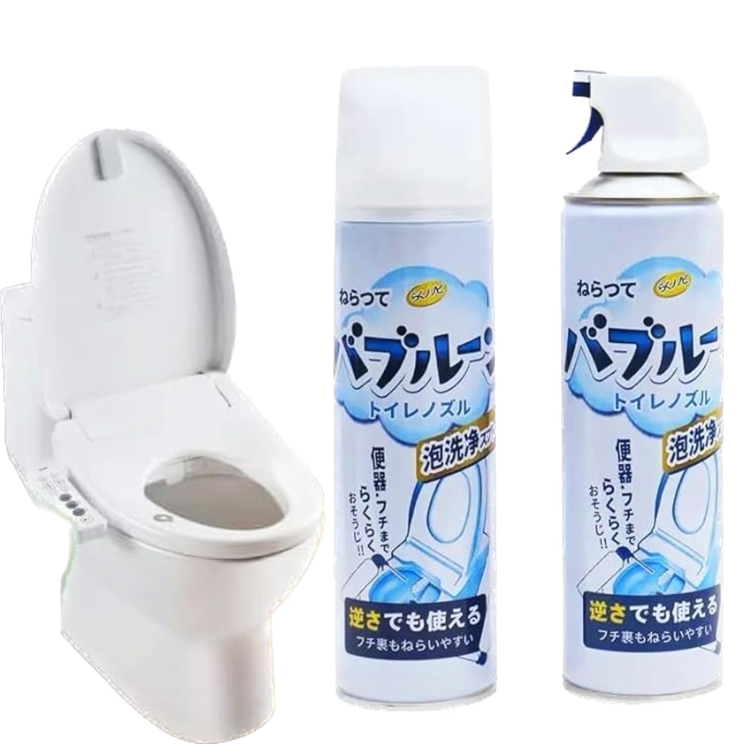 ADRAMA® Multi-Purpose Toilet Cleaner - Fast Acting Foaming Spray for Bidet Nozzles & Toilet Bowls | Eliminates Stains & Odors | Perfect for Bathroom, RV & Travel Use