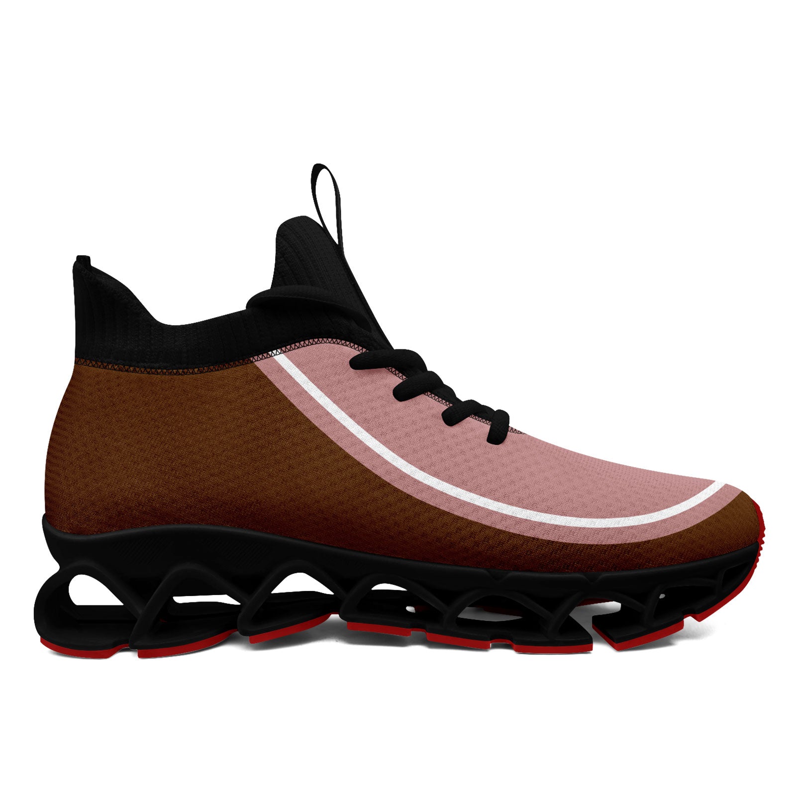 Custom Dark Pink Brown Maxsoul Personalized Sneakers for Women - Comfortable Walking Shoes for Casual Outfits & Daily Wear - FN030XD D020388 Size 18