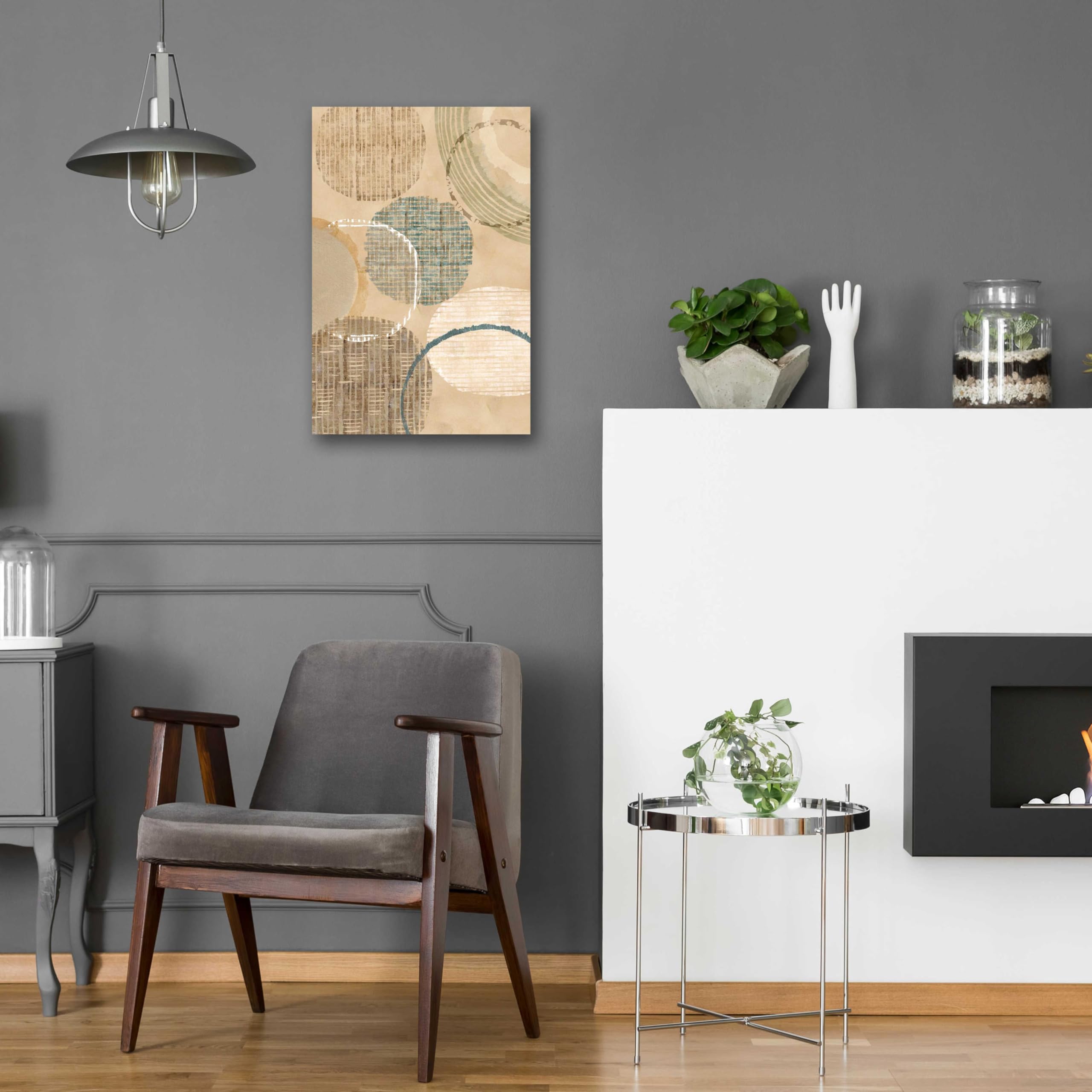 Flora Kouta 'Woven Baskets I' Acrylic Glass Wall Art - 16x24 Inches Modern Home Decor for Living Room, Bedroom & Office