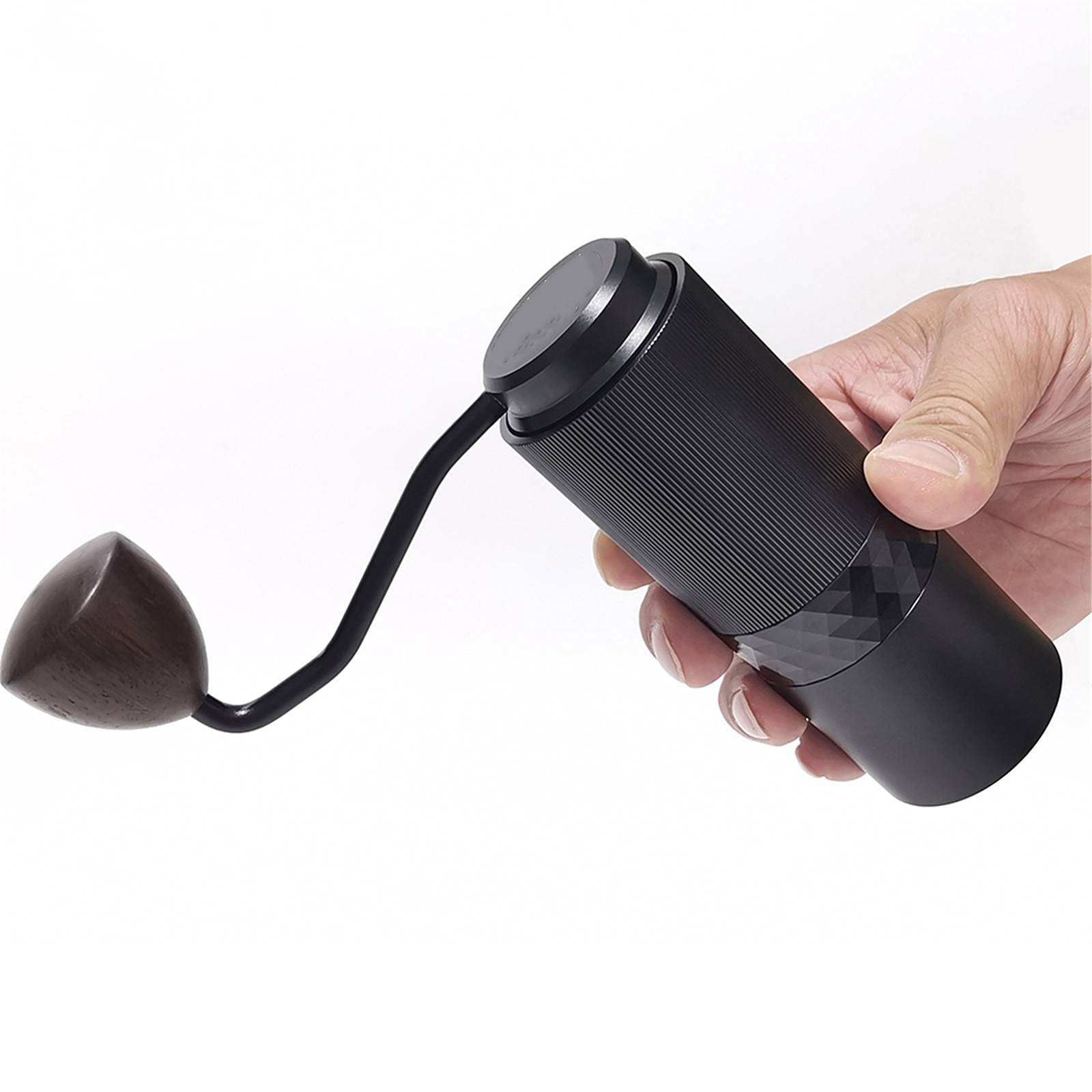 Premium Manual Coffee Grinder with Titanium Conical Burr - Adjustable Coarseness, Portable Hand Crank Mill for Espresso, French Press & Pour Over - Perfect for Home, Office & Travel Use