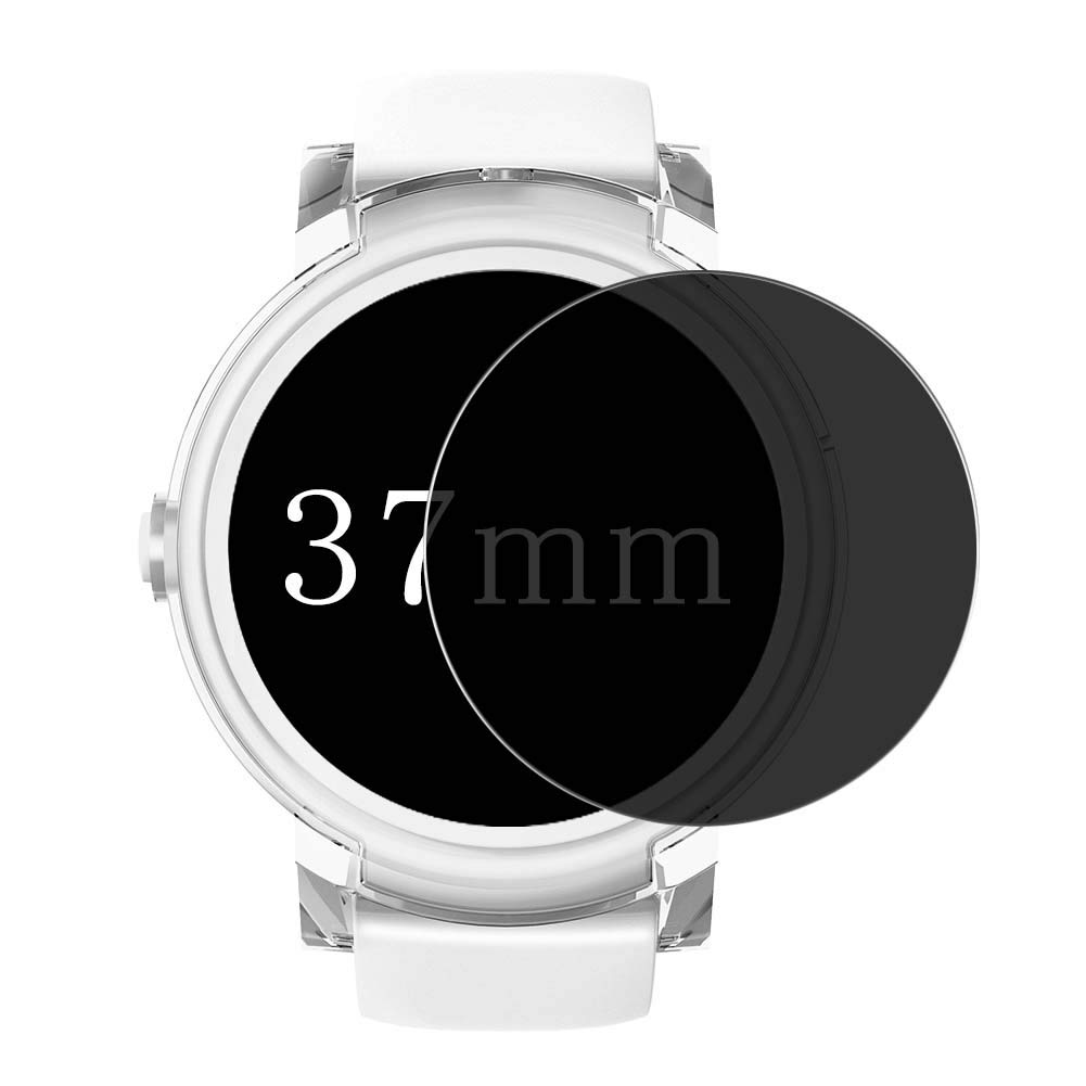 37mm Round Privacy Screen Protector for Smartwatch - Anti-Spy TPU Film (Not Tempered Glass) - Perfect for Workouts, Meetings & Secure Screen Viewing