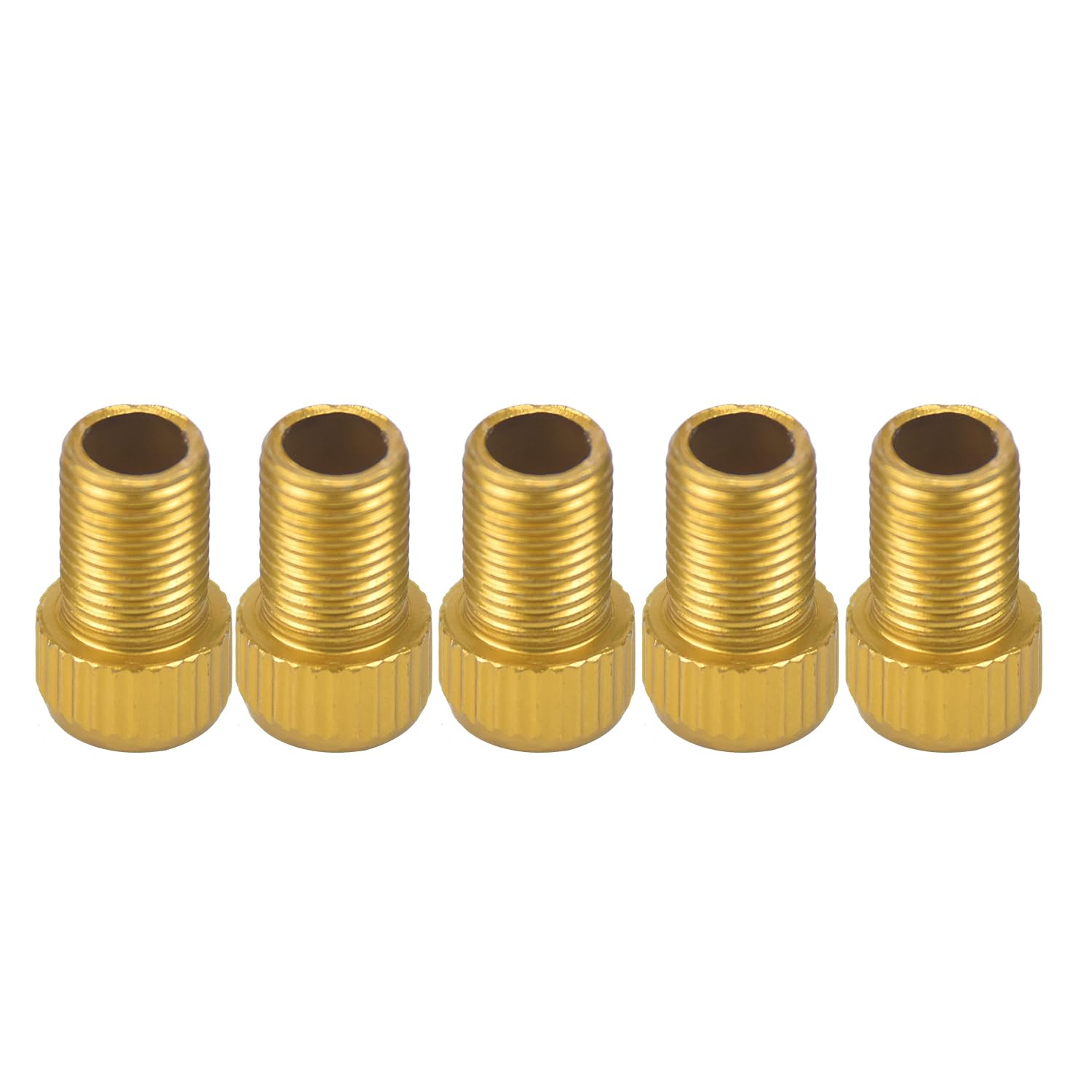 5 Pack Presta to Schrader Valve Adapter for Bike Tires - Convert Presta to Schrader Valve for Bicycle, Mountain Bike & Road Bike - Perfect for Pumping Tires at Home or On the Go