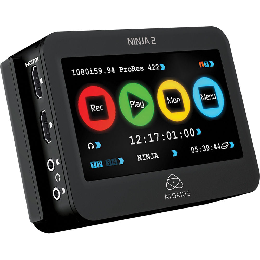 Atomos Ninja 2 4K HDMI Video Recorder & Monitor - Professional External Recording Device for DSLR & Mirrorless Cameras - Perfect for Filmmaking, Live Streaming & Content Creation