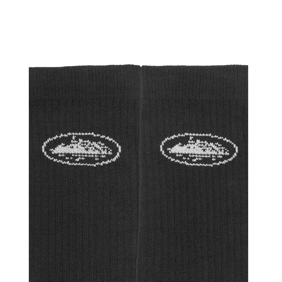 Corteiz Alcatraz Black Socks 2-Pack - Comfortable & Stylish Unisex Crew Socks for Casual Wear, Sports & Everyday Use