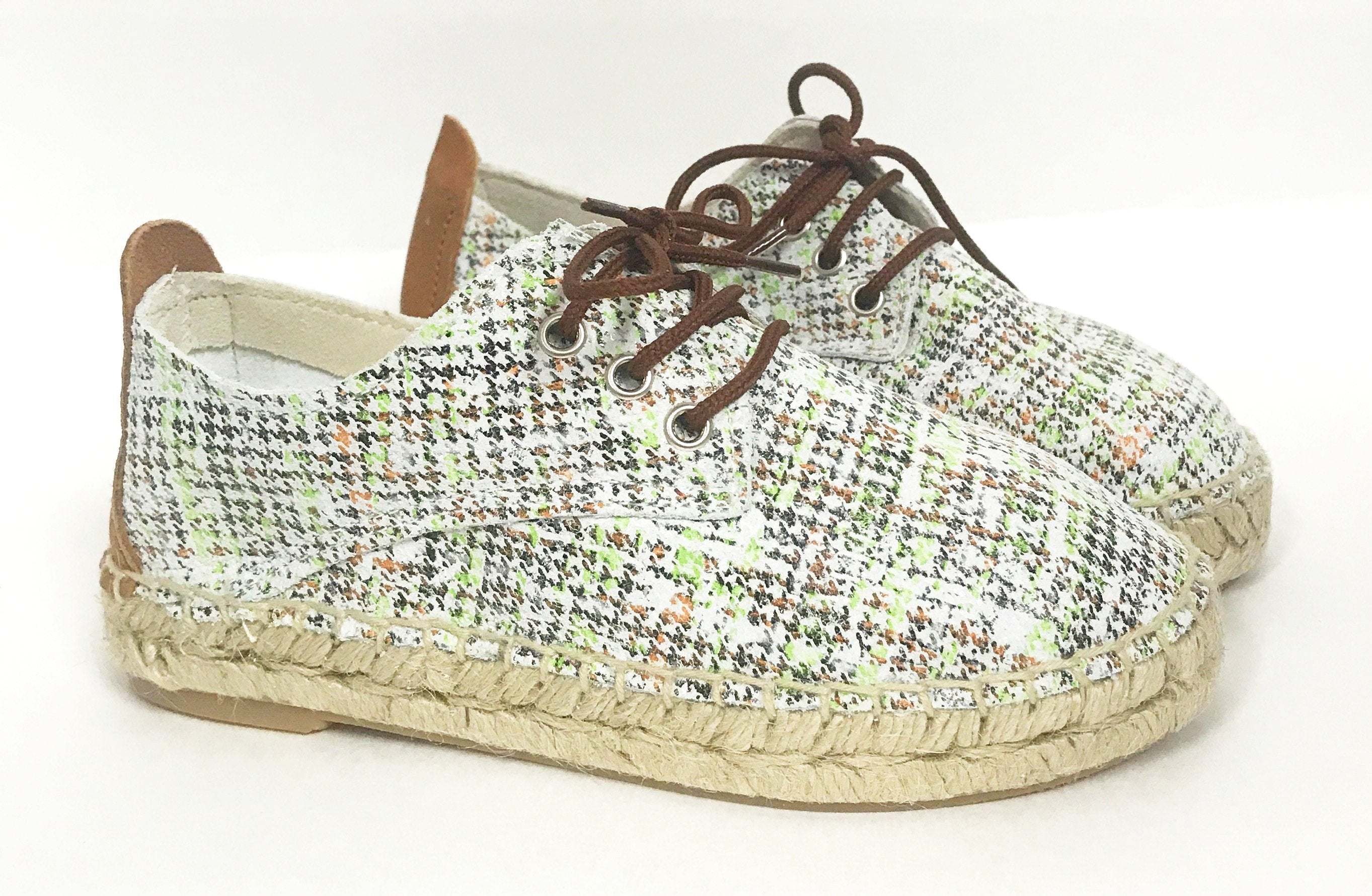 Sonatina Printed Canvas Espadrille Flats - Women's Comfortable Slip-On Summer Shoes with Breathable Fabric for Beach, Vacation & Casual Outings